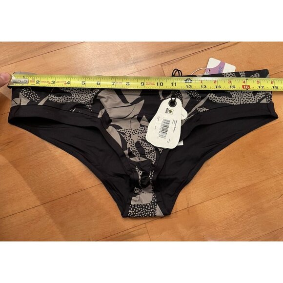 Prana Womens XL Hipster Swim Bikini Bottom Upswell Seaside‎ $65 Swimsuit Black - Picture 6 of 7